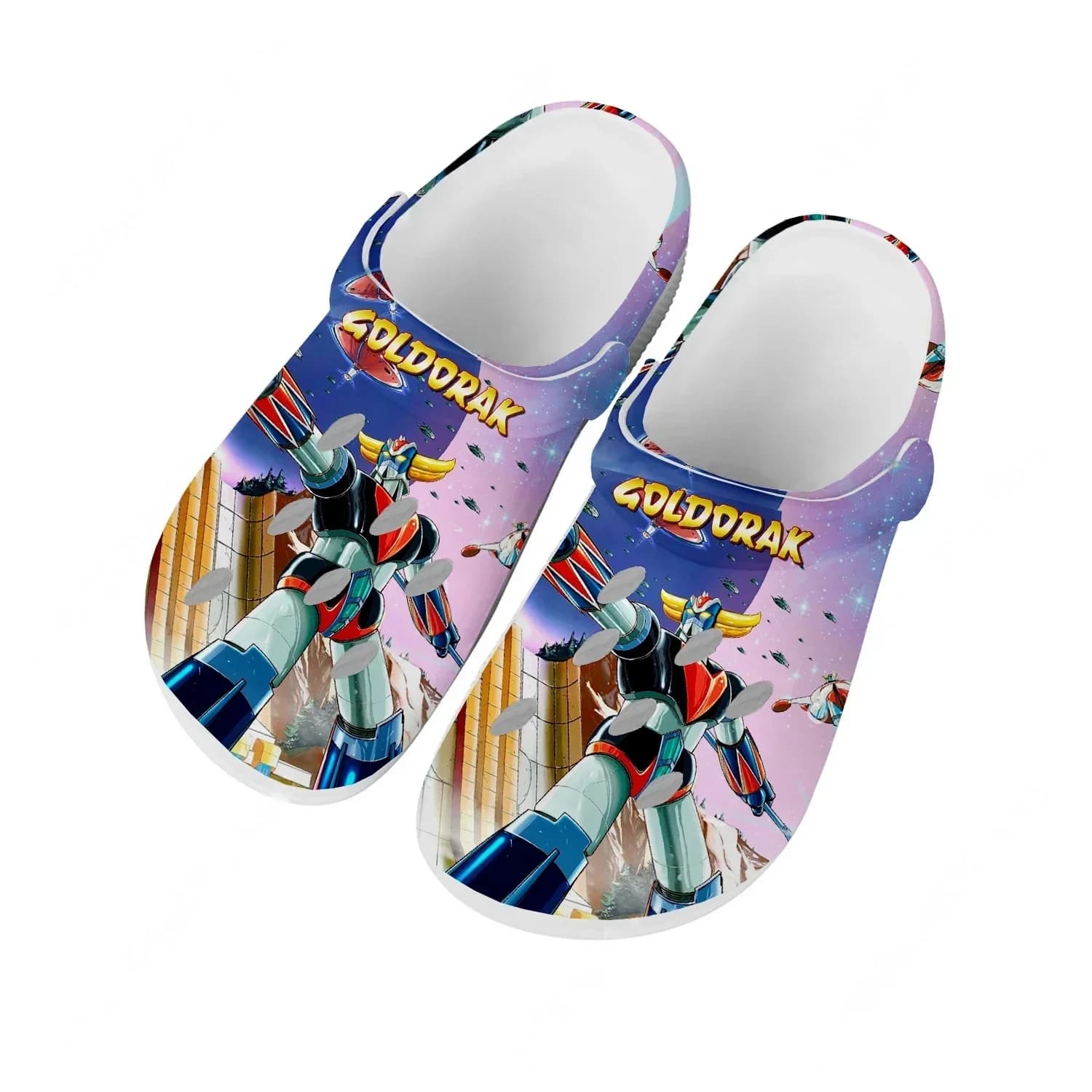 UFO Robot Goldrake Grendizer Water Shoes for men and women, comfortable garden hoops, custom sandals, breathable slippers with holes