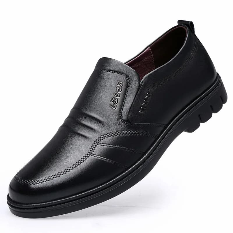 Vendita calda Scarpe da uomo Nuove scarpe in pelle da uomo in morbida pelle Scarpe da uomo traspiranti con suola morbida Scarpe da ginnastica da uomo in pelle casual britannica