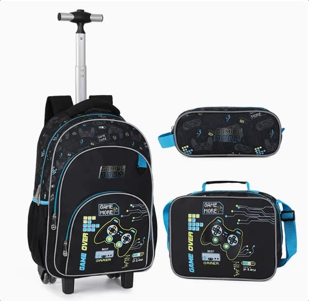 Boys School Wheeled Backpack Bag School Rolling Backpack for Boys School Trolley Bag Elementary Middle School Wheeled Backpack