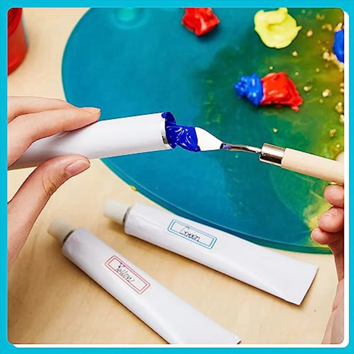 2025+24 Pcs Empty Aluminum Paint Tubes 20 Ml Paint Tubes for Making Paint and Store Remaining Paint Acrylic Oil