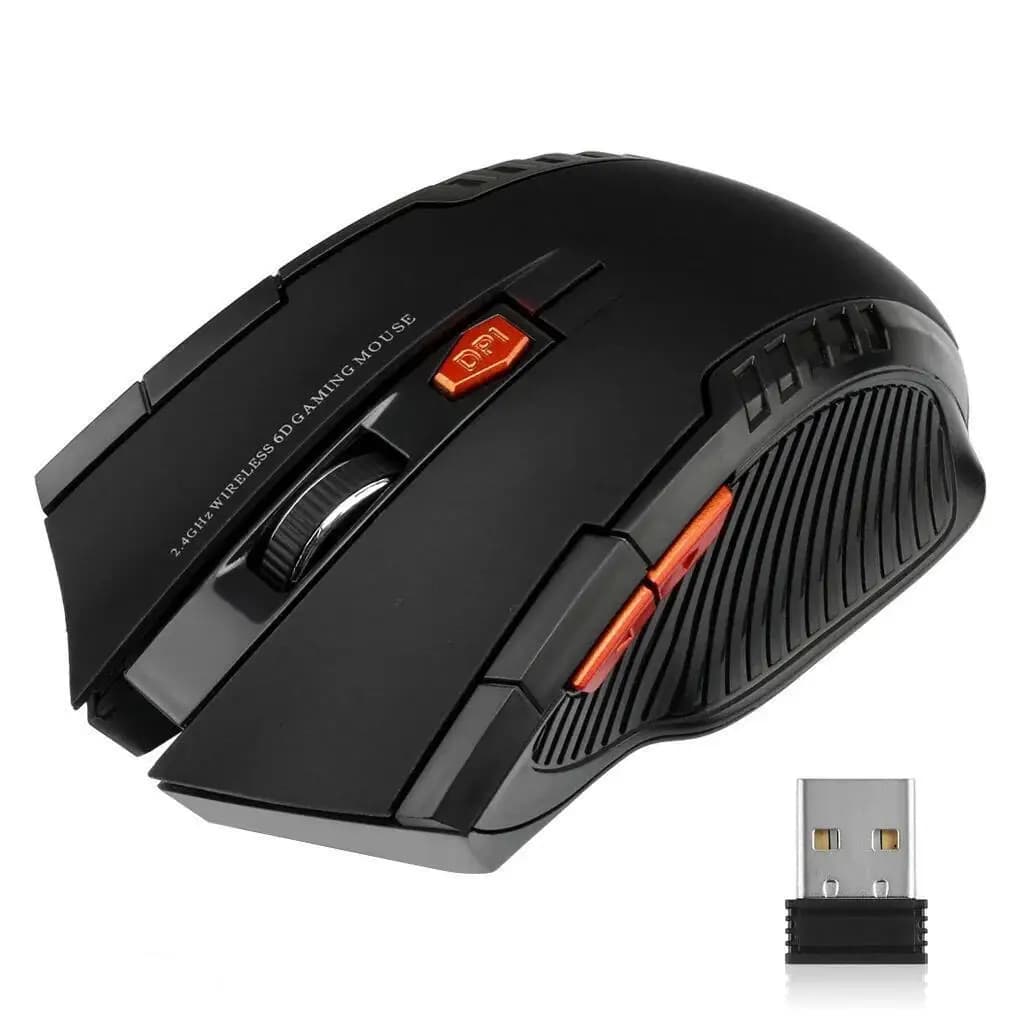 Mouse Wireless 2.4G 1600DPI Gamer Optical Mouse for Computer 6 Mouse Wireless buttons with USB receiver for Laptop accessories