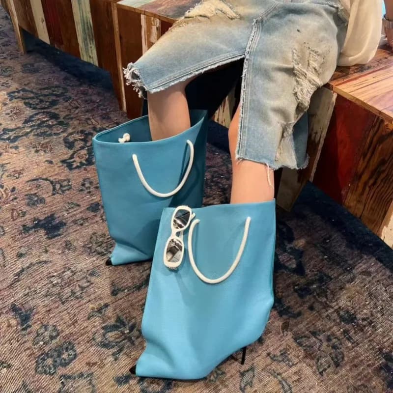 Women's Autumn/Winter New Pointe Novelty Bag-Style Boots Pointed Toe Stiletto Heel Fashion Statement Party Shoes