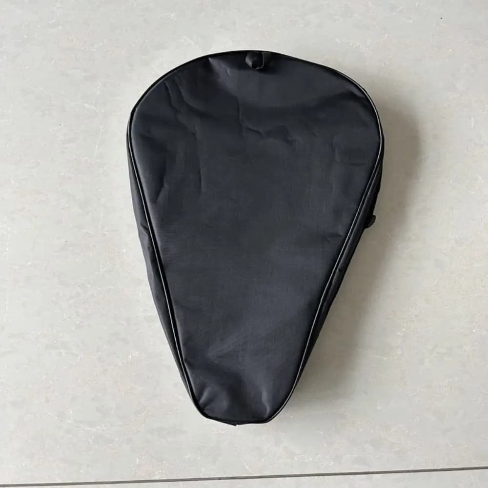 Oxford Fabric Paddle Rack Bag, Waterproof and Durable, Black Protective Bag for Tennis Racks with Neck Strap