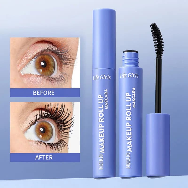 Life Girls Curly Mascara, trucco spesso e naturale, impermeabile e non sbava, crema base styling, naturale e leggermente riccio