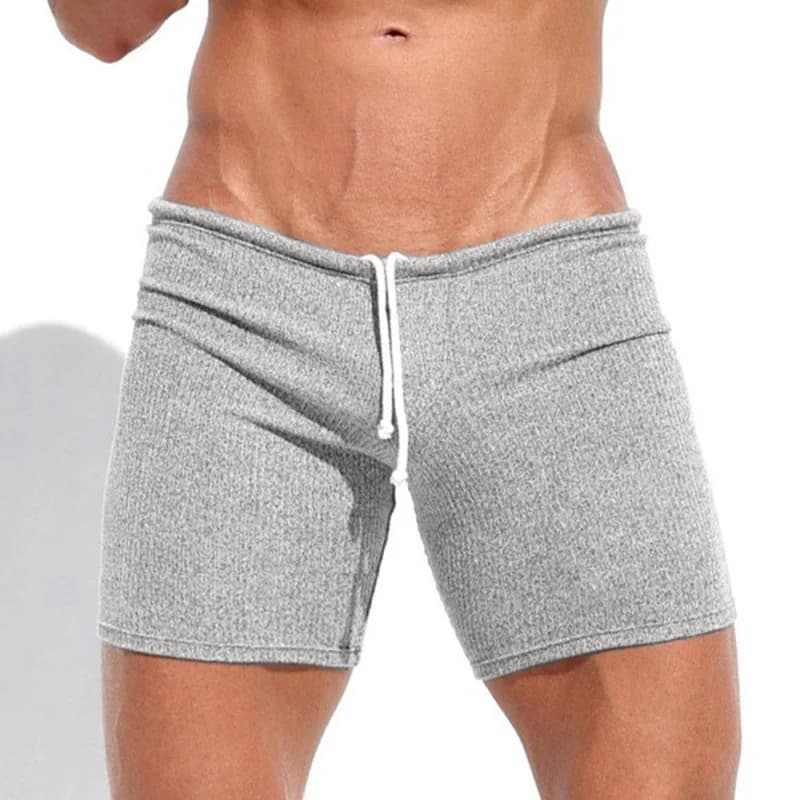 Pantaloncini Estivi da Uomo 2026 in Maglia a Costine, Vestibilità Slim, Vita Elastica con Coulisse, Asciugatura Rapida, Traspiranti, per Palestra, Fitness, Allenamento e Tempo Libero