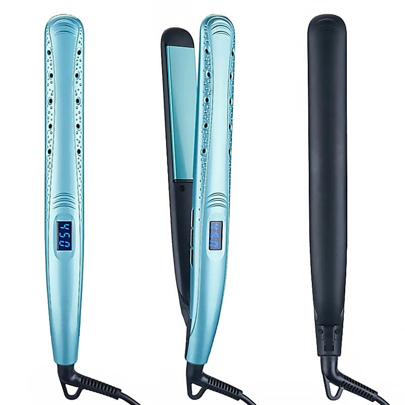 MCH professional ceramic hair plate with remote infrared heater, dry and wet negative ion flat iron, quick heating styling tool