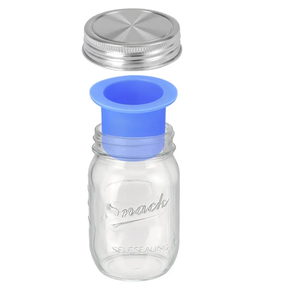 Barattoli in Vetro Multifunzionali per Insalata 16/24 Oz, Contenitori a Bocca Larga Ermetici, Vasetti Trasparenti per Marmellata, Preparazione Pasti Settimanale