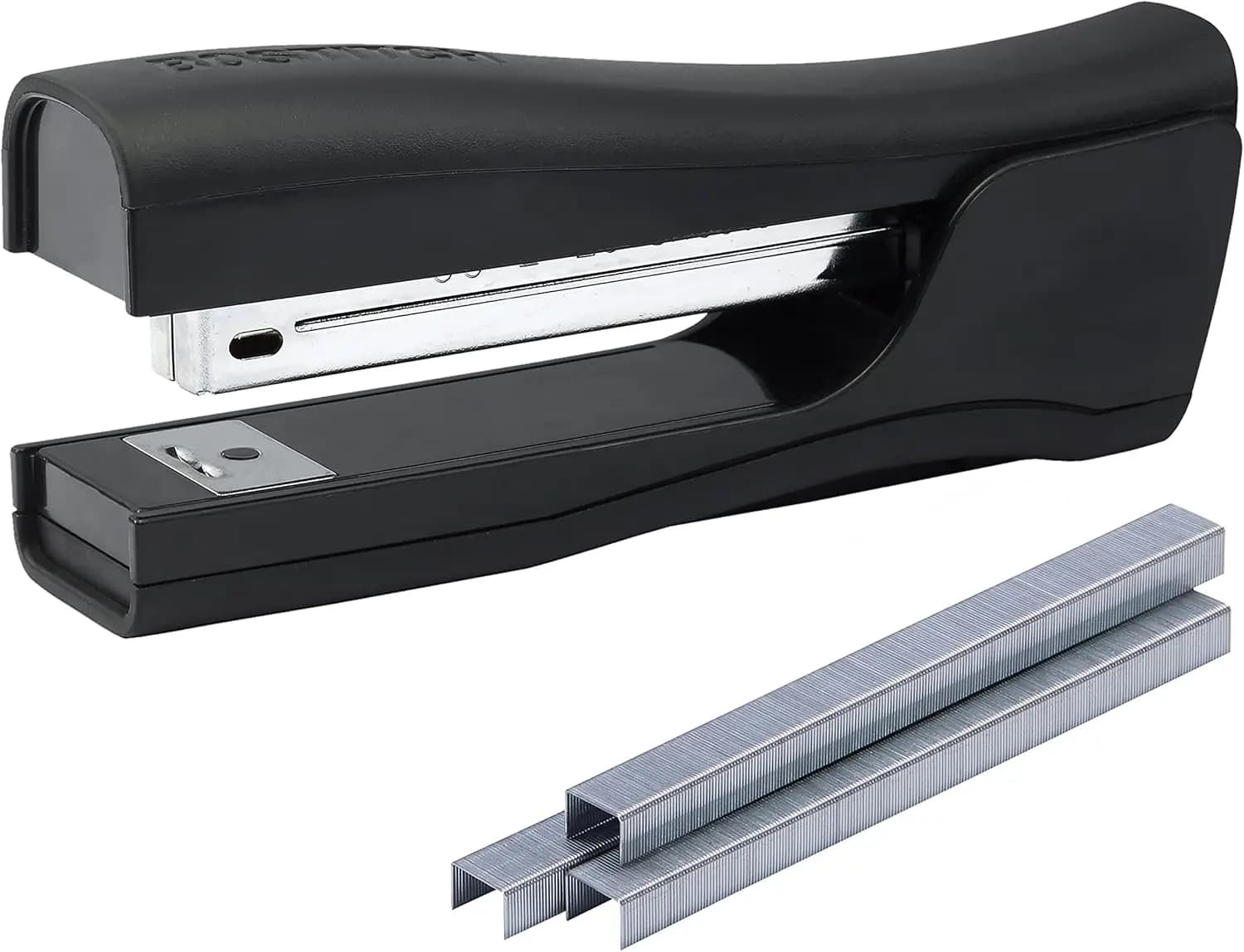 Dynamo Graffettatrice Verticale 4-in-1 con 420 Graffette, Capacità 20 Fogli, Temperamatite Integrato, Dispositivo per Rimuovere Graffette e Contenitore, Nera