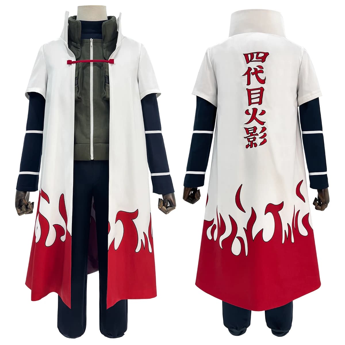 HOLOUN Anime Namikaze Minato Costume Cosplay Mantello Gilet T-shirt Pantaloni Custodia Cos Regalo di convenzione
