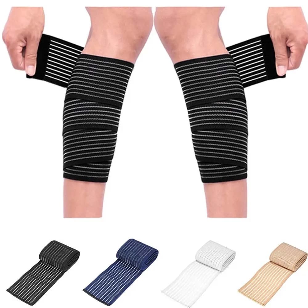 40 ~ 180 cm Ginocchio Caviglia Coscia Polso Compressione Fasciatura Gomito protezioni Avvolge Supporto Protezione Caviglia supporto Ginocchiere