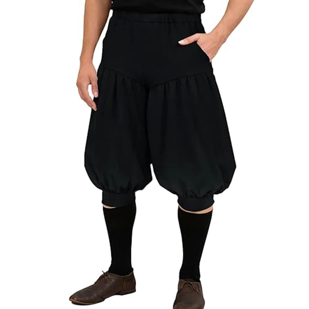Pantaloncini da Uomo Stile Rinascimentale Medievale, Costume da Pirata, Vichingo, Coloniale, Pantaloni Larghi Harem per Halloween