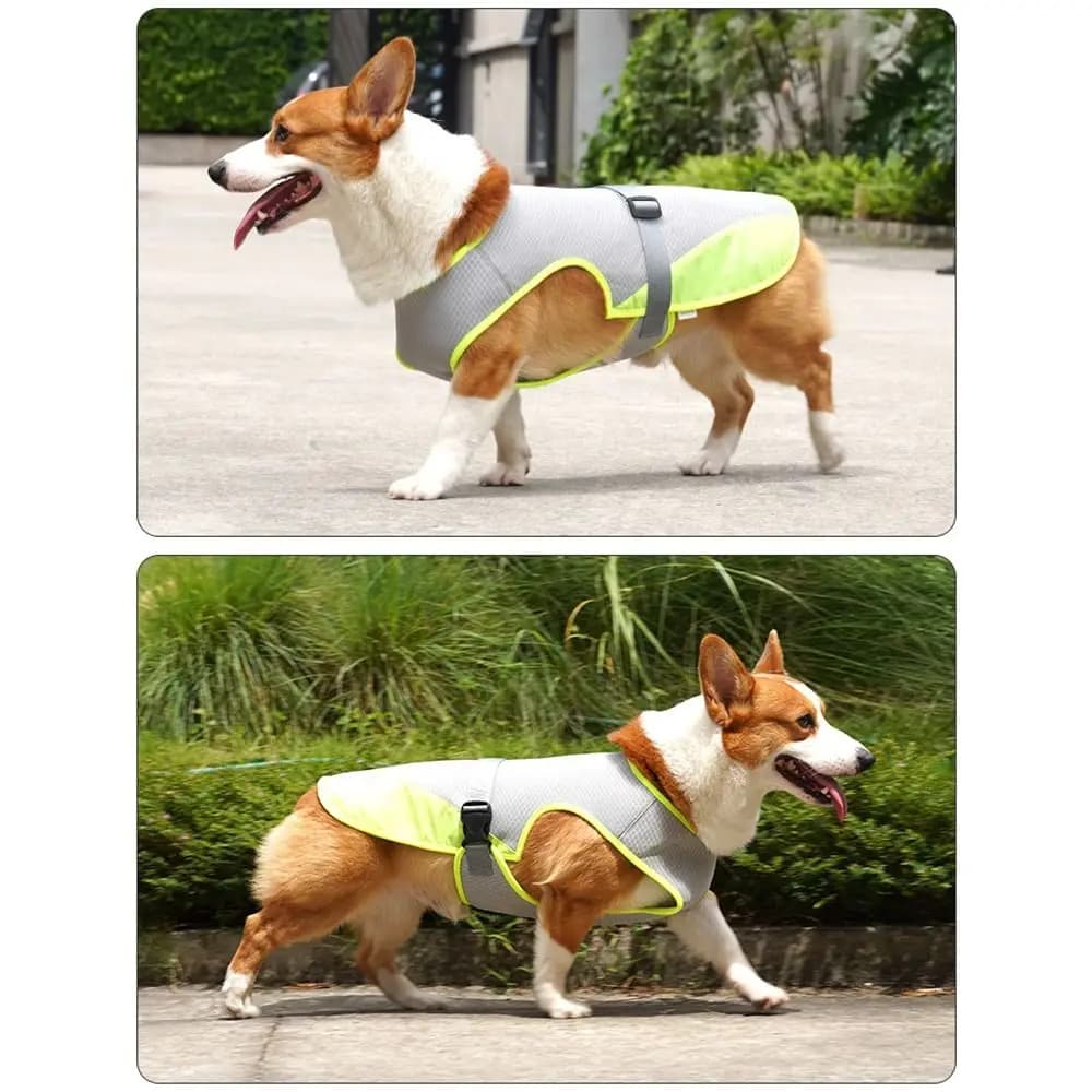 New Breathable Dog Cooling Vest Lightweight Adjustable Cooling Vest Harness Pet Cooling Vest Outdoor Activities