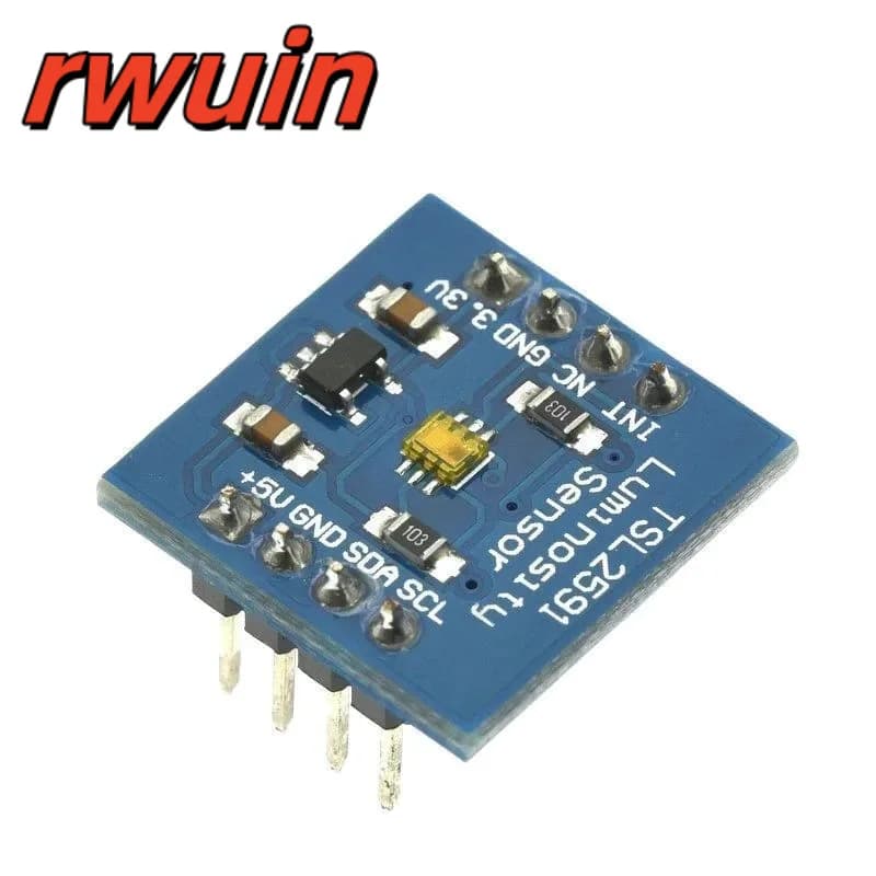 TSL2591 IIC I2C TSL25911FN High Dynamic Digital Light Sensor Module 3.3V Light Sensor Breakout Card 5V for Raspberry Pi