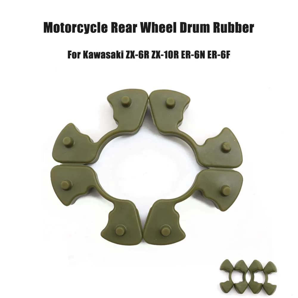 Per Kawasaki ZX6R ZX10R ER6N ER6F ZX-6R ZX-10R ER 6N 6F Buffer In Gomma ZX 6R 10R Moto Ruota Posteriore Tamburo Mozzo In Gomma Ammortizzatore