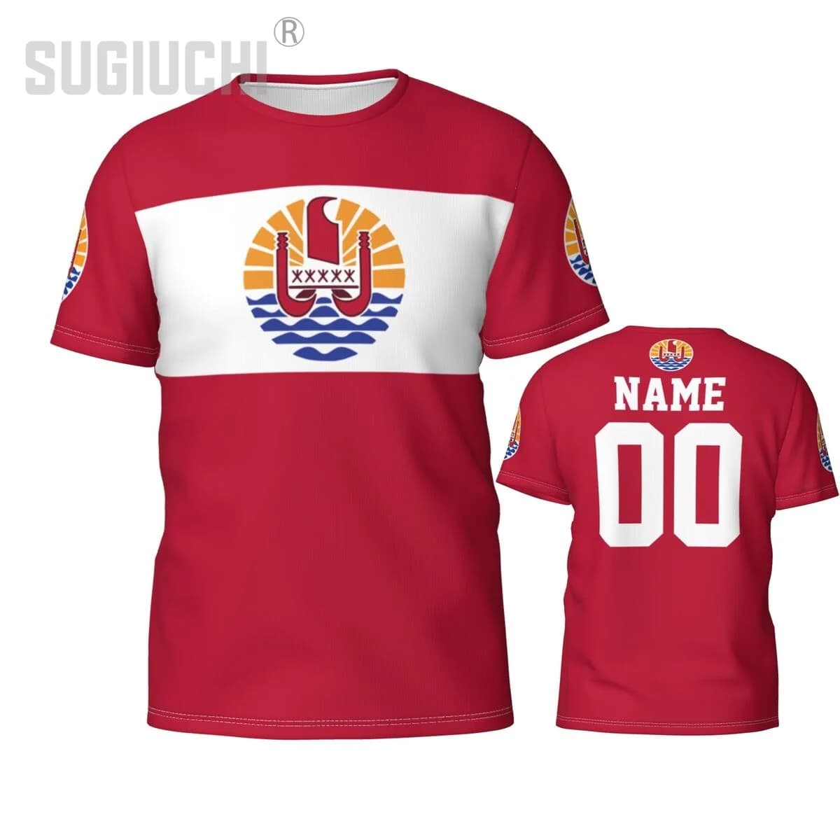 Nome personalizzato Numero Tahiti Emblema 3D T-shirt per uomo Donna T-shirt Abbigliamento della squadra Calcio Tifosi di calcio T-shirt regalo