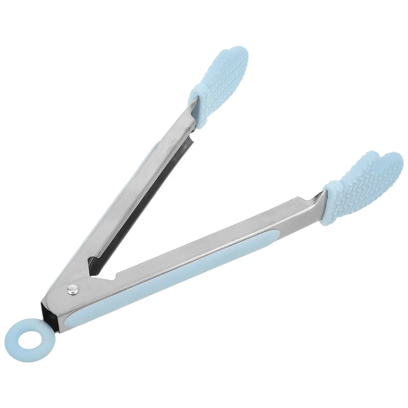 Pinze da Cucina in Silicone da 9 Pollici con Meccanismo di Bloccaggio, Impugnatura Ergonomica Antiscivolo, Resistenti al Calore per Friggitrice ad Aria, Buffet, Cottura, Bistecche