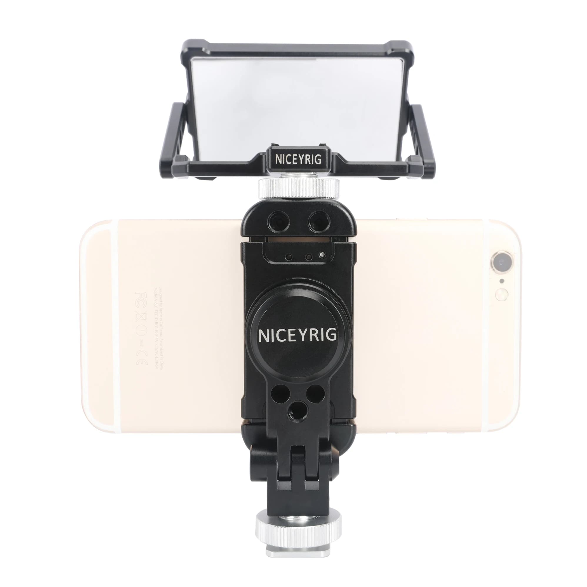 Niceyrig Vlogging Live Streaming Selfie Kit con Flip Monitor specchio e Smart Phone supporto per treppiede morsetto