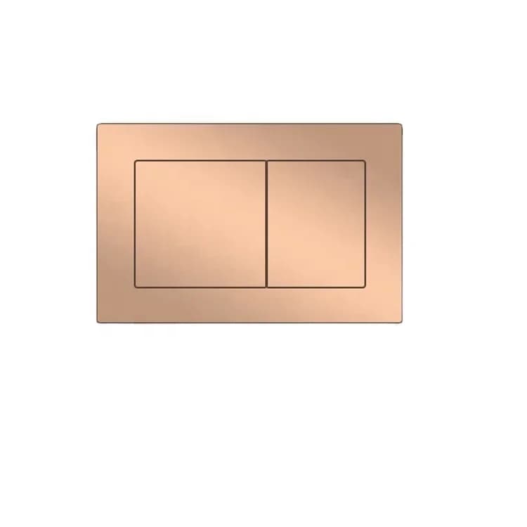 Pulsante di ricambio per cassetta WC, pannello di comando in acciaio inossidabile spazzolato oro rosa per Geberit Sigma