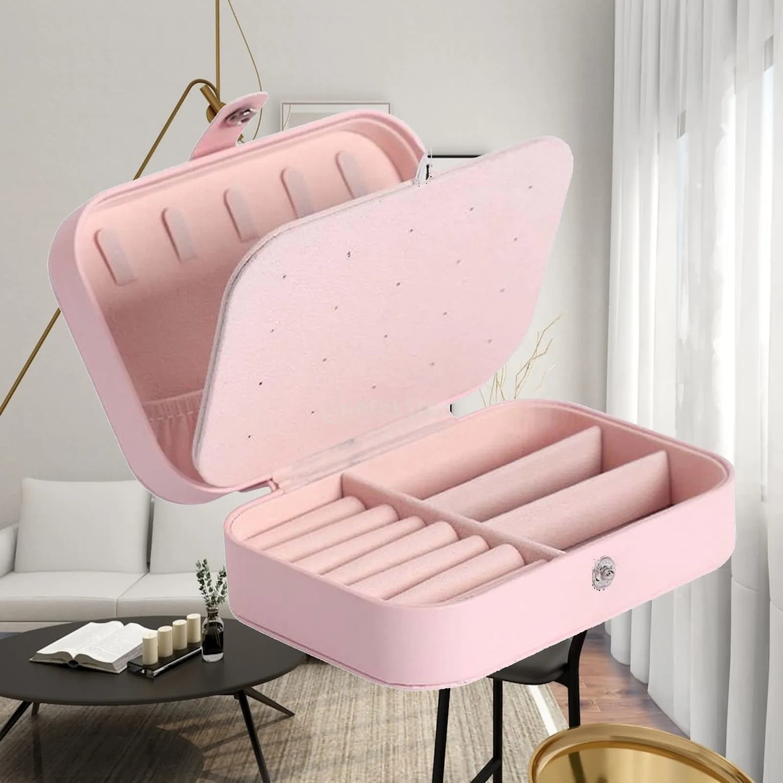 Jewelry Storage Box Multi Compartments Storage Case for Necklace Bracelets