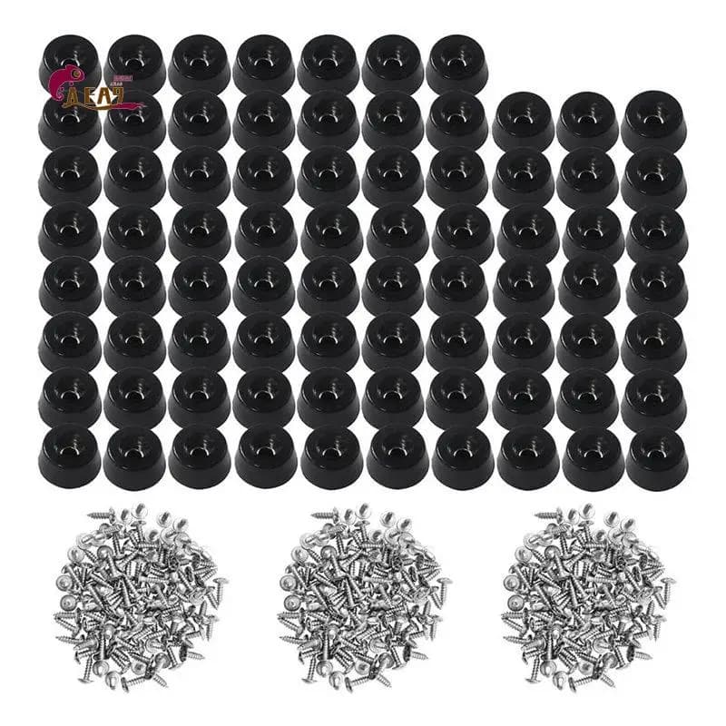 AEA9-120 Pieces Soft Cutting Board Rubber Feet With Screws, 0.31 X 0.59 (HD), Not Slip, Non Marking, Anti-Skid, Fine Grips