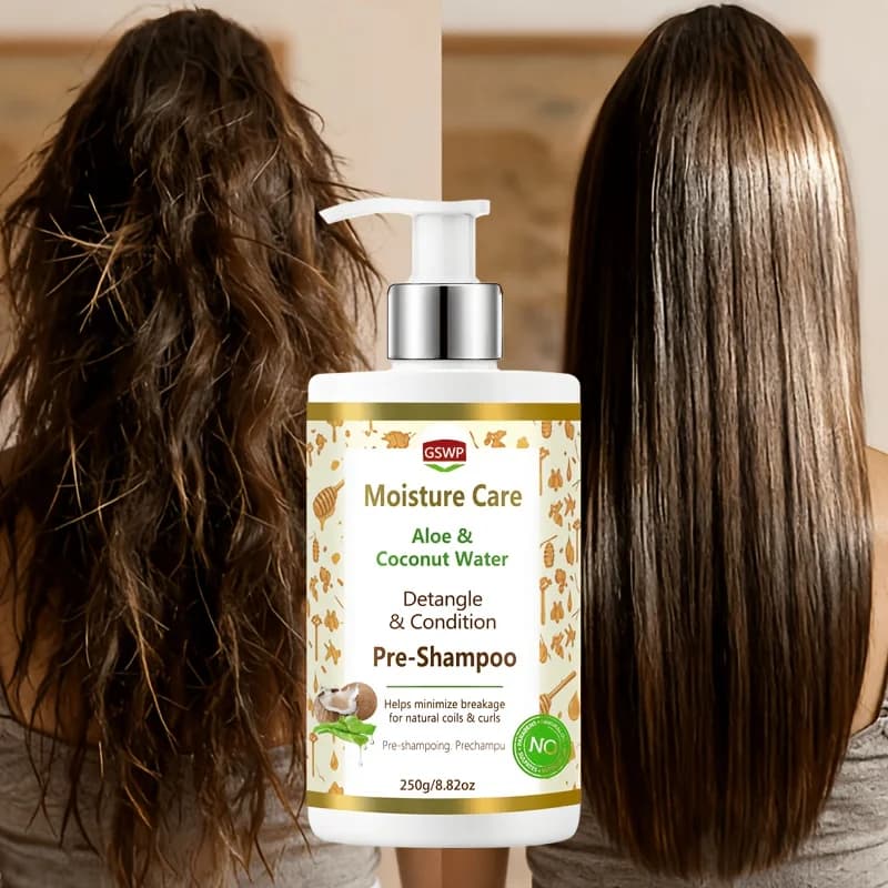 GSWP Aloe & Coconut Water Pre-Shampoo，Moisturizing Hair Conditioner Soften Hair Reduce Breakage Improve Dry Rough Hair.250g/500g