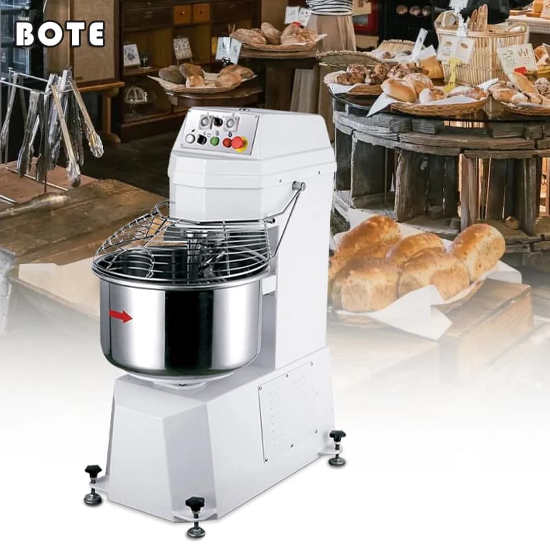 Impastatrice Planetaria da 10/20/30/50/60 Litri, Mixer per Impasti, Frullatore per Alimenti e Pane, Mixer a Spirale, Attrezzatura per Panifici