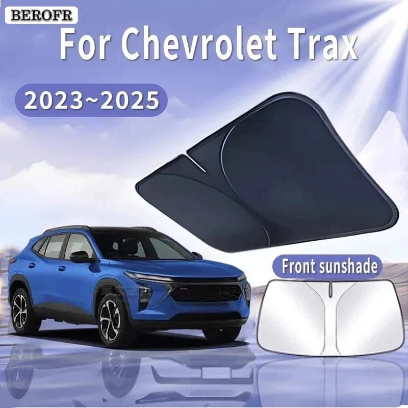 Foldable Car Sun Visor For Chevrolet Trax LS 2023~2025 Front Windshield Sunshade Heat Insulation Summer Cooling Auto Accessories