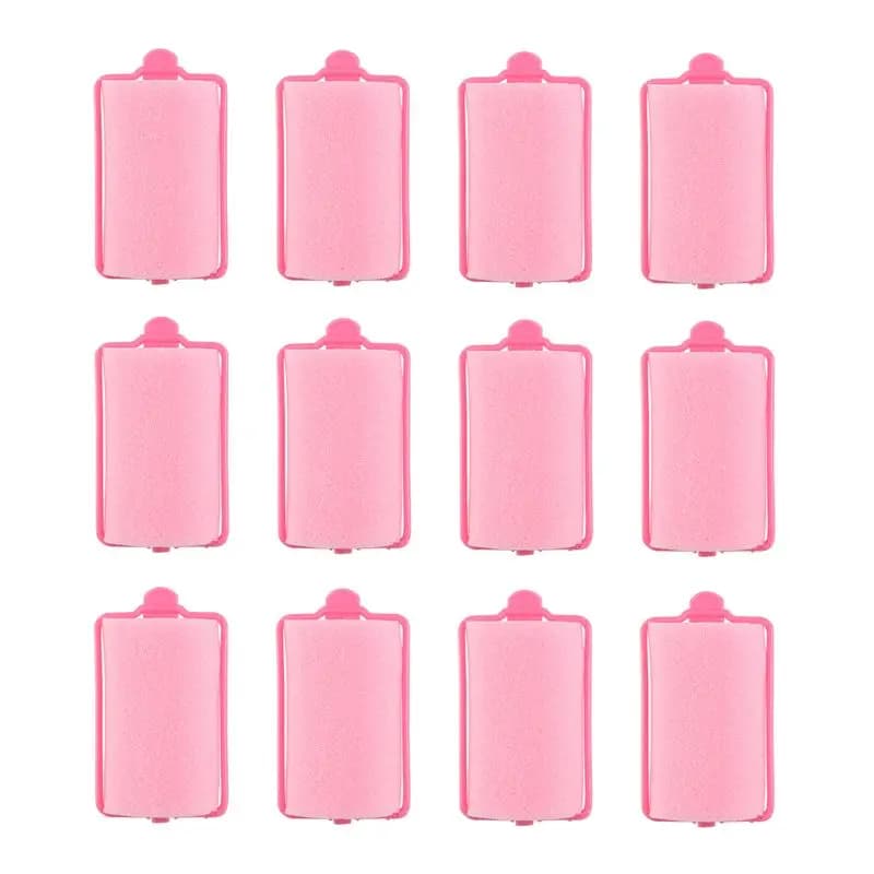 ABXF-12 Bigodini sponge Morbida Dark Pink for Hairstyles, Hairdresser Tool
