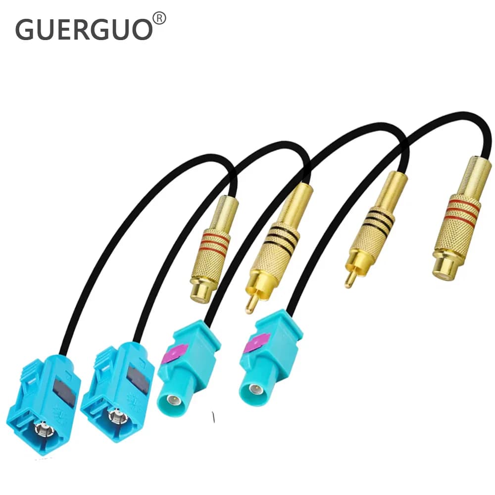 RCA Maschio Femmina a Fakra Z Maschio Femmina Cavo Video Adattatore RF Coassiale RG174 Pigtail per Parcheggio Auto Retromarcia Telecamera Retrovisore