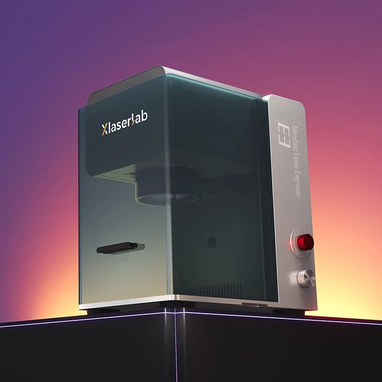 Xlaserlab E3 10W UV Incisore Laser Portatile da Tavolo per Studio, Artigianato e Arte