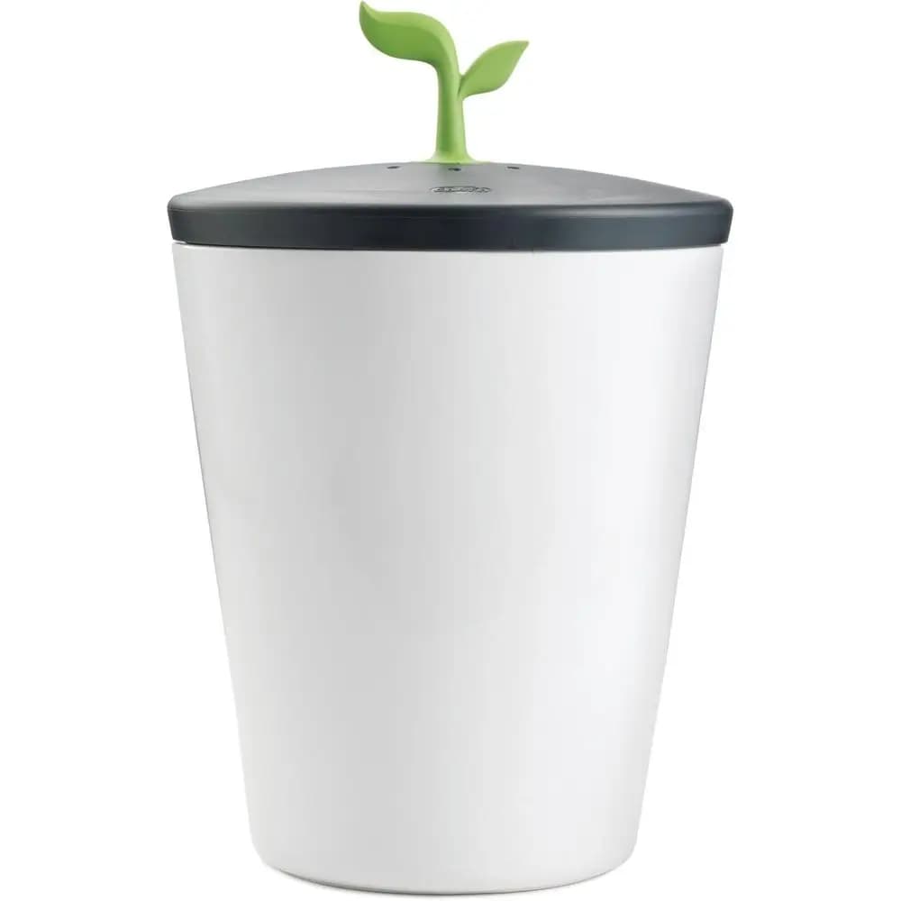 Contenitore per Compost da Bancone - 3,3 Litri Nero e Bianco