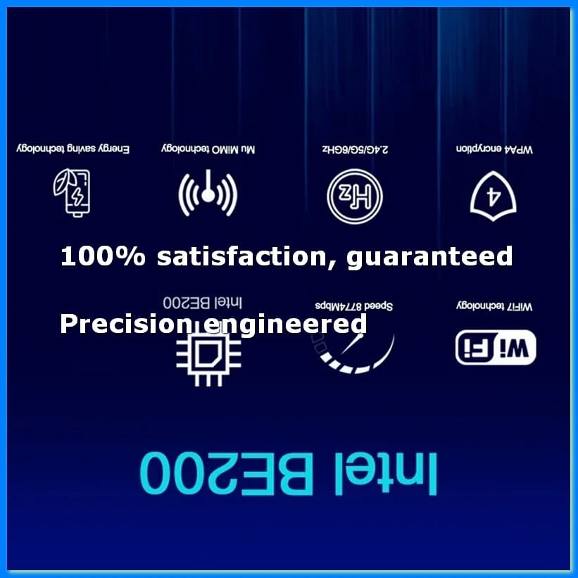 Scheda WiFi 7 PCI-E BE200 BE200HMW 8774Mbps 2.4G/5G/6Ghz con Bluetooth 5.4 802.11BE Adattatore di Rete con Antenna Esterna-ABAM