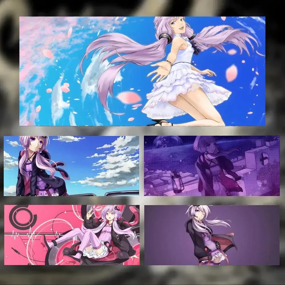 Vocal Y-Yuzuki Yukaris Mouse Pad Large Thick Desk Pad Stitched Edges Gaming Mouse Mat for PC