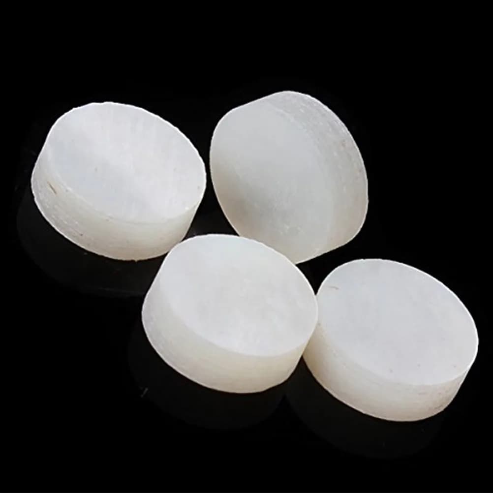 10 Pezzi Punti Bianchi per Tastiera di Chitarra 6mm, Incastri Rotondi in Plastica, Marcatori Decorativi di Posizione per Chitarre, Ukulele, Banjo, Mandolini