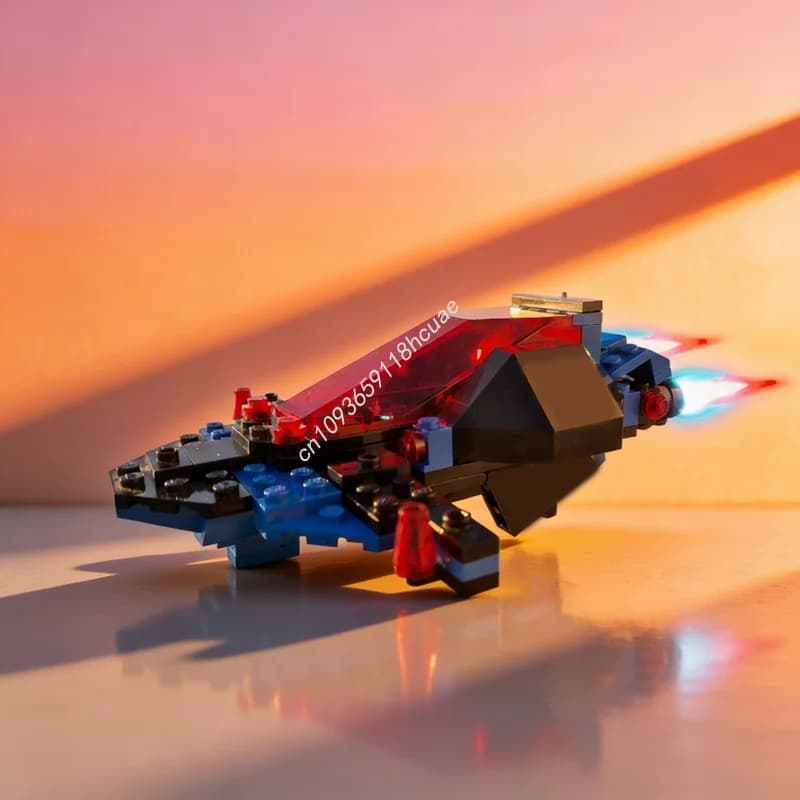 121 Pezzi MOC Polizia Spaziale I SP Arrow Interceptor, Blocchi da Costruzione, Idea Regalo di Natale, Giocattoli Educativi