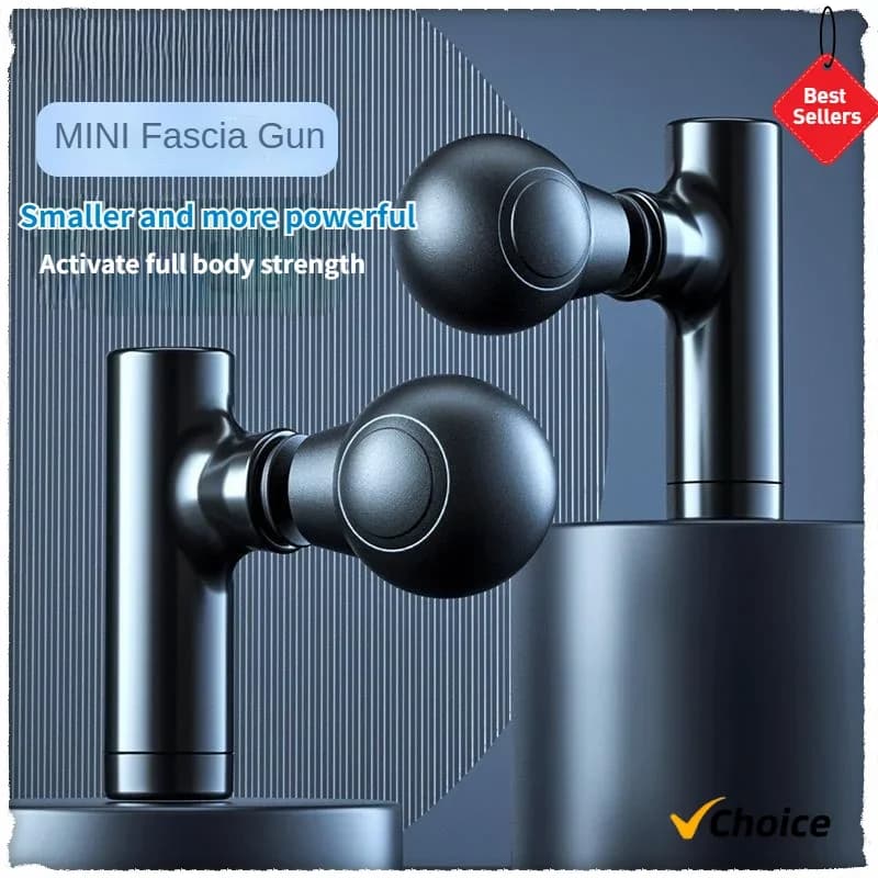 Hot Mini Fascial Massage Gun Massager for body neck back tissue deep muscle relaxation tool to relieve small portable pain
