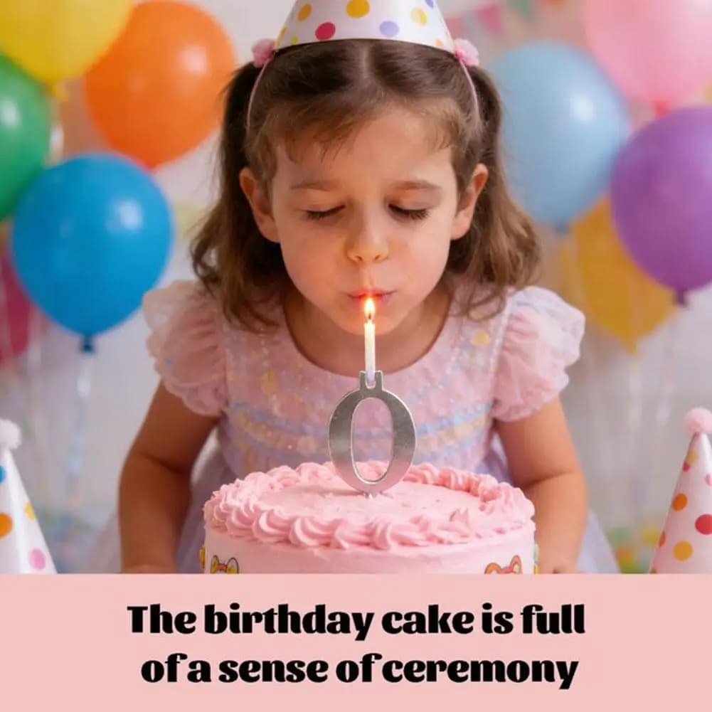 Decorazioni per Torte di Compleanno Digitali, Candeline Dorate/Argentate Numeriche 0-9 per Feste e Compleanni, Set da 10 Pezzi Y8G1