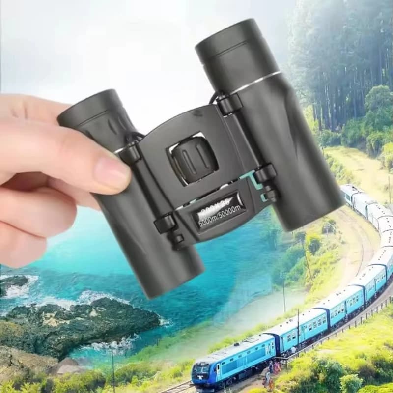 Binocolo 500X25 Pieghevole Portatile con Visione Notturna per Campeggio, Escursionismo, Birdwatching e Viaggi