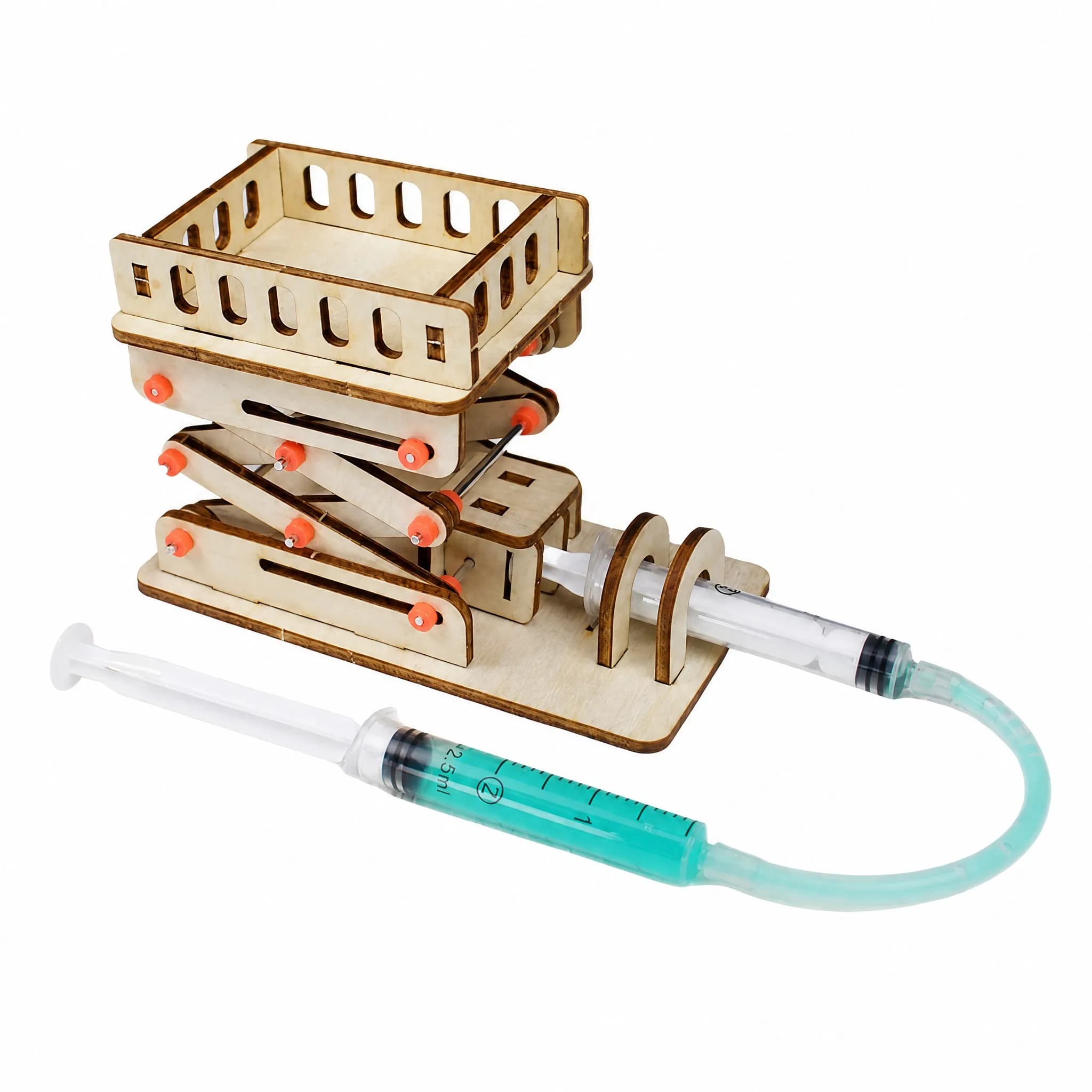 DIY Wooden Hydraulic Lifting Platform STEM Science Experiment Kit Educational Physics Toy for Kids Student School Inventions!!!!