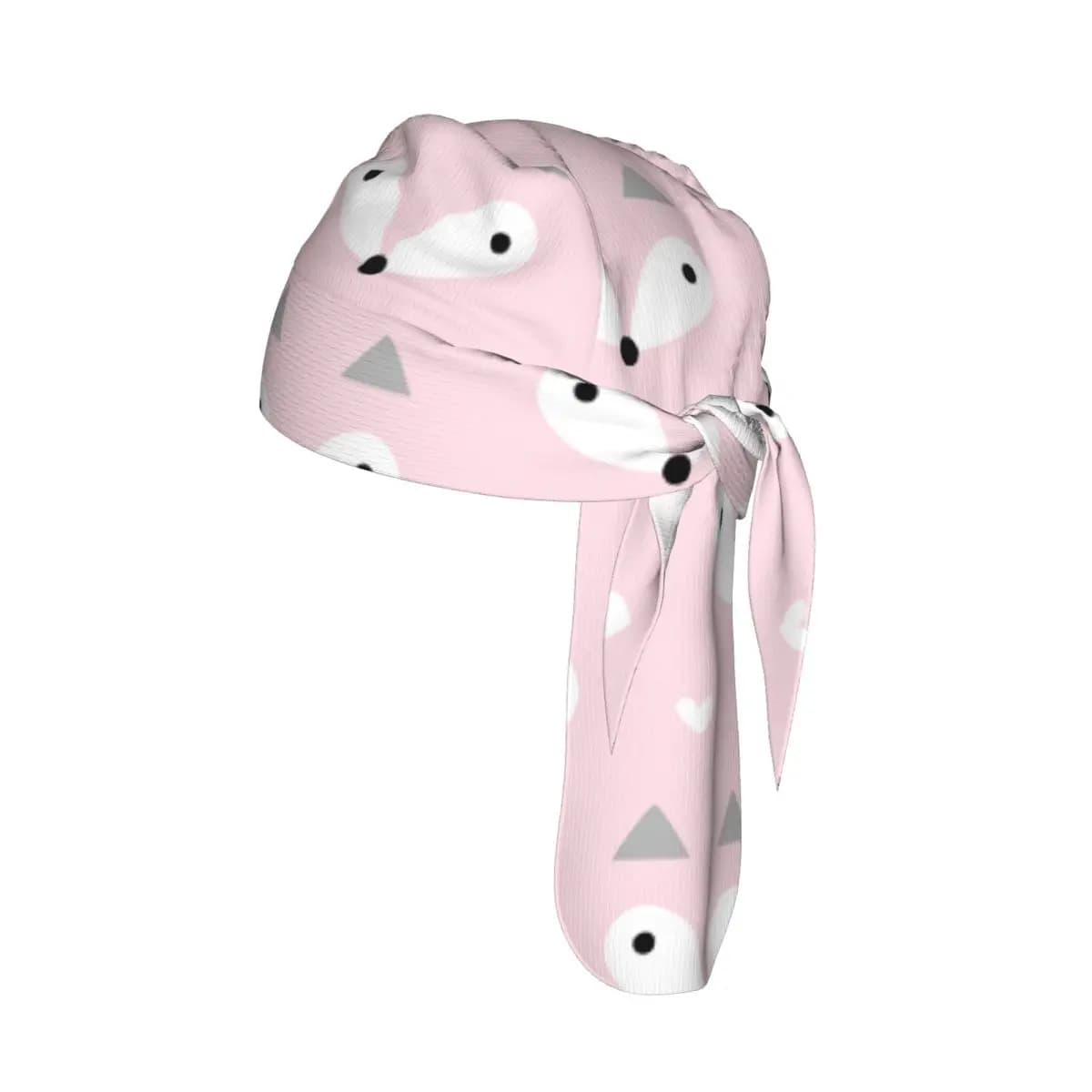 Cappello pirata ad asciugatura rapida con motivo a volpe pastello, berretto sportivo da ciclismo, per escursioni e campeggio, sciarpa per la testa, bandana