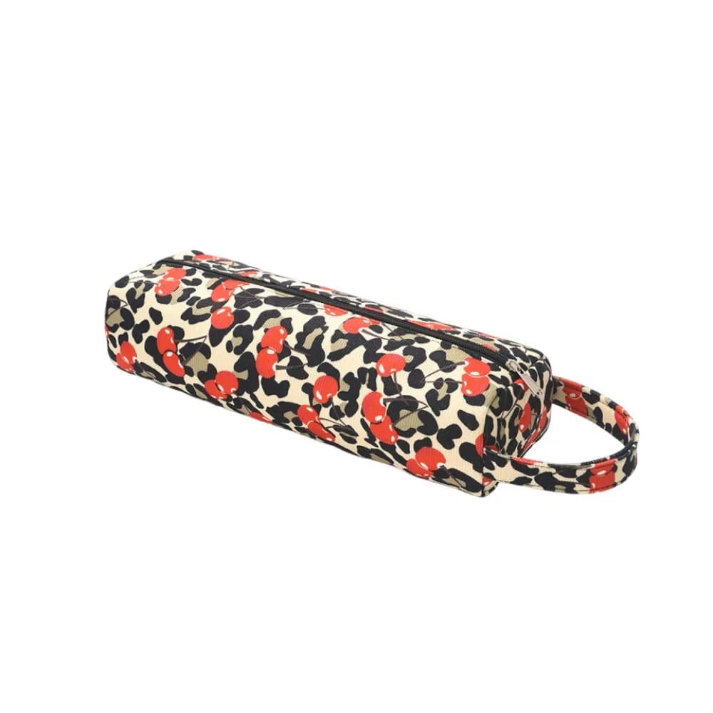 Large Capacity Hair Dryer Storage Bag Dustproof Cherry Travel Hair Styling Case with Handle Soft Curling Iron Carrying Case