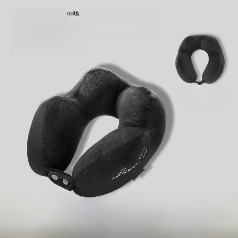 Cuscino Ergonomico a U per il Collo, Portatile per Ufficio e Viaggio, Ricamato con Logo Personalizzabile per Viaggi d'Affari