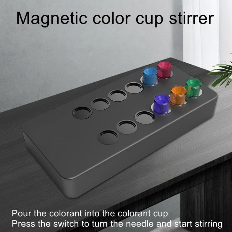 Multi-Function Tattoo Ink Mixer Magnetic Ink Shaker Electric Pigment Oscillator