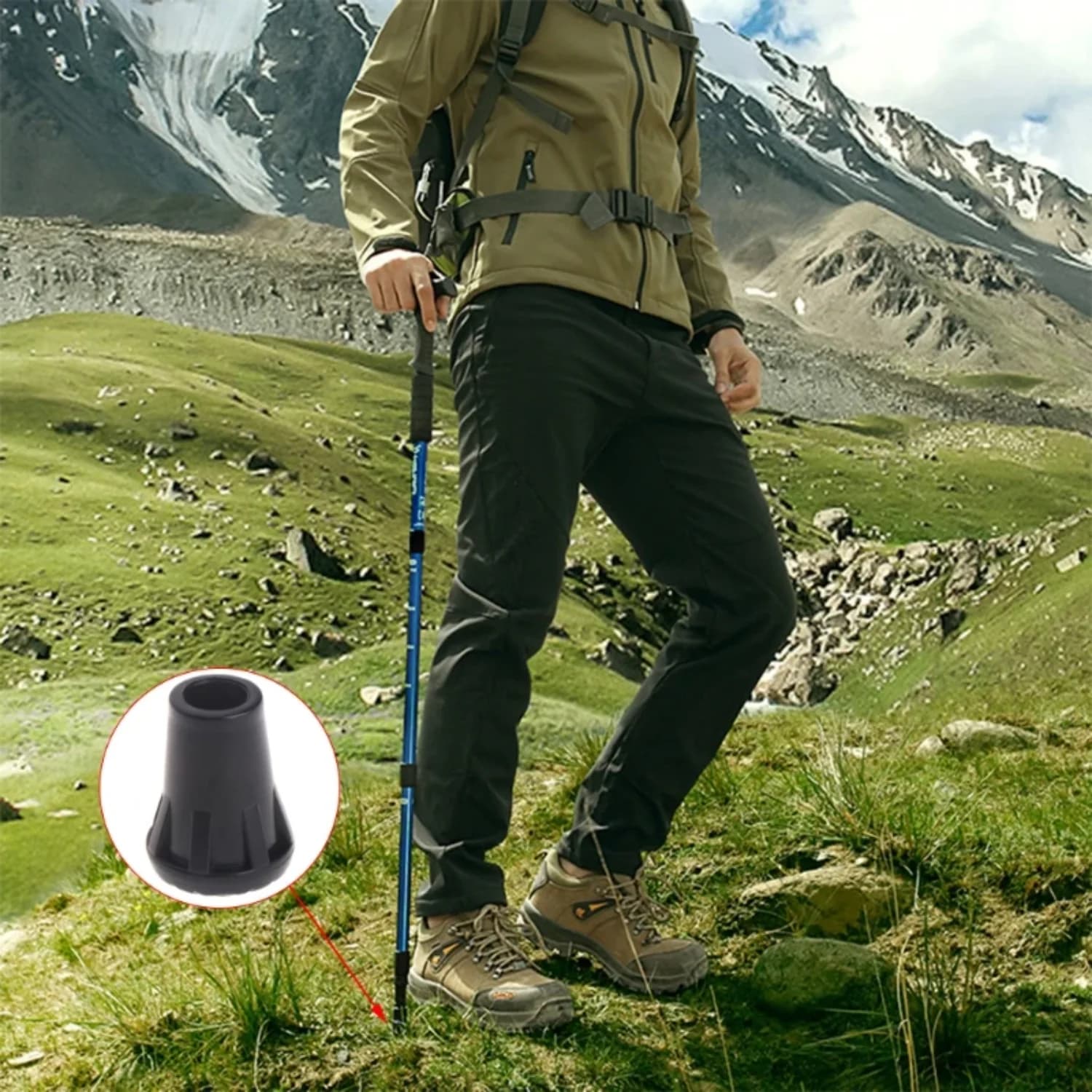 Protections for hiking poles Rubber poles for walking sticks Trekking pole cover Trekking poles trekking poles trekking poles for trekking poles
