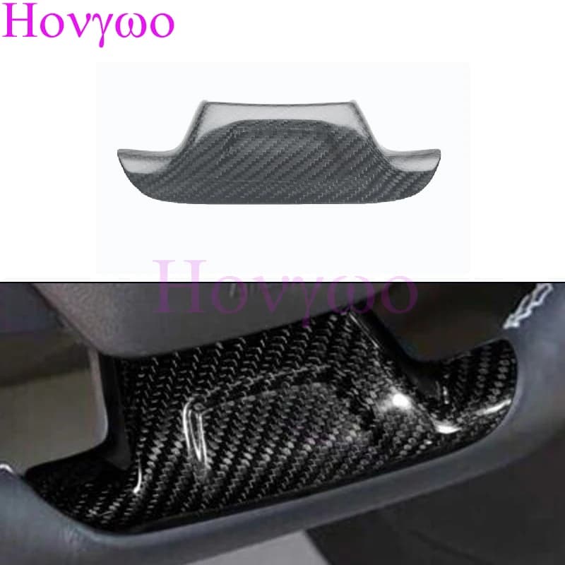 Car steering wheel lower cover Real carbon fiber decal interior cover for Chevrolet Camaro 2016-2024