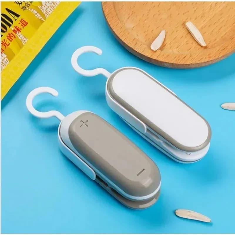 1 confezione sigillatrice mini clip sigillante portatile pressione manuale macchina termosaldatrice cibo frutta snack conservazione piccoli strumenti