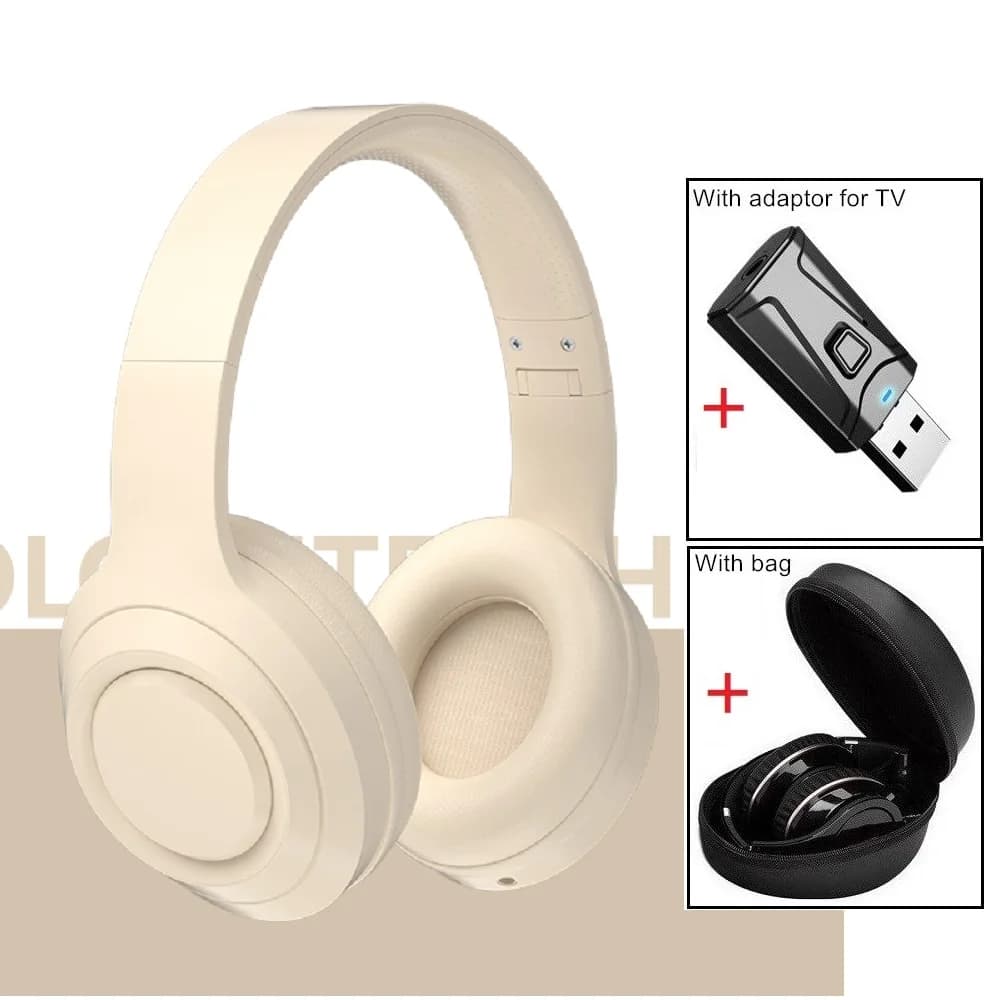 TV Headphones Wireless Phone Android Headset Bluetooth PC Tablet Adapter Bluetooth Waterproof Transport Bag Gaming with Microphone