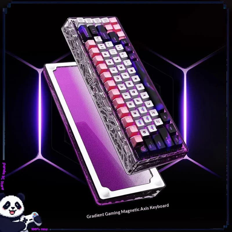 Ainbell Tastiera magnetica 68 tasti RT0.01 8K Tastiera personalizzata Scheda di posizionamento in fibra di carbonio HIFI Gioco per ufficio Accessori FPS