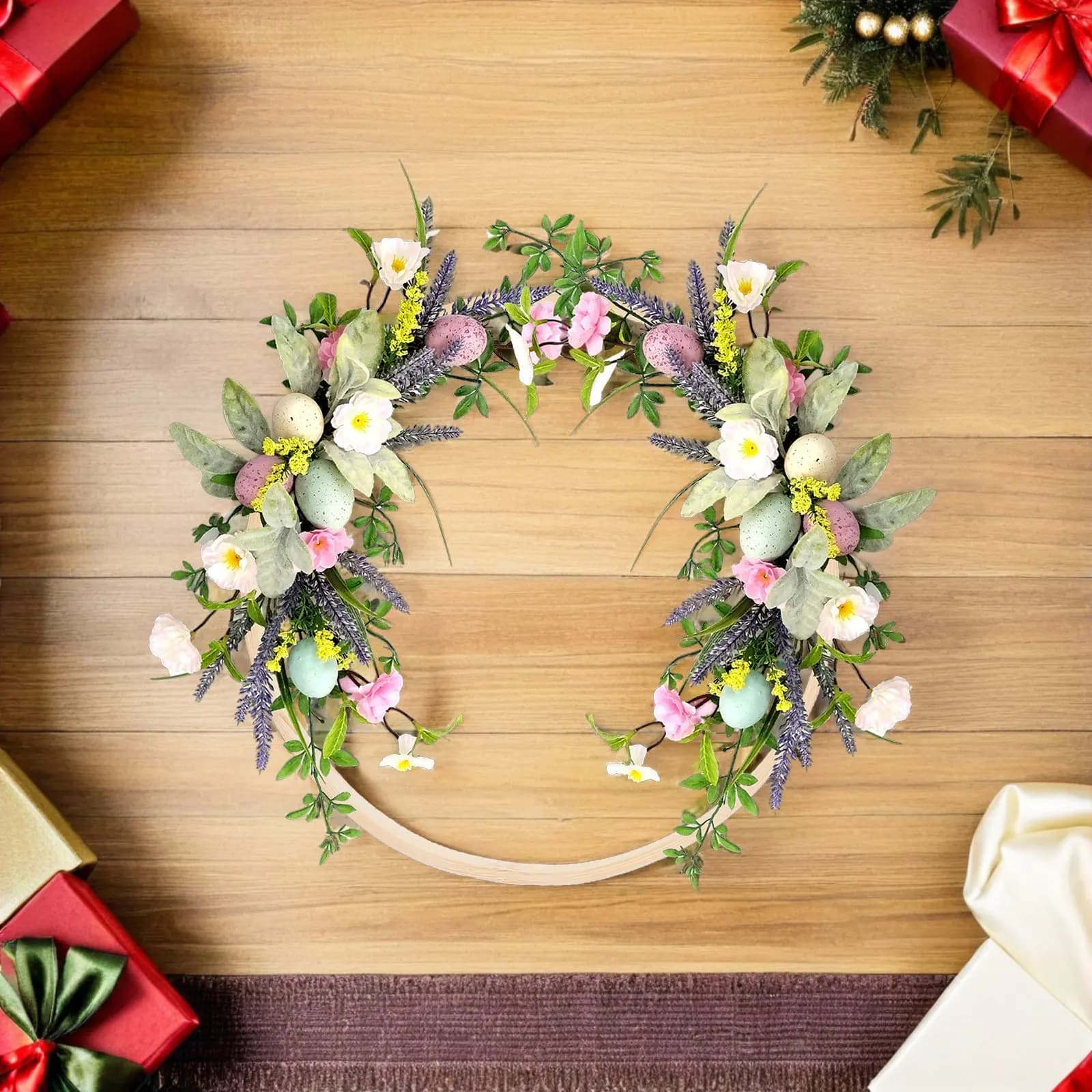 9Pcs Bamboo Floral Hoop Rings Handcrafted Wreath Bases DIY Macrame Dreamcatcher Wedding Wall Decor Bamboo Hoops