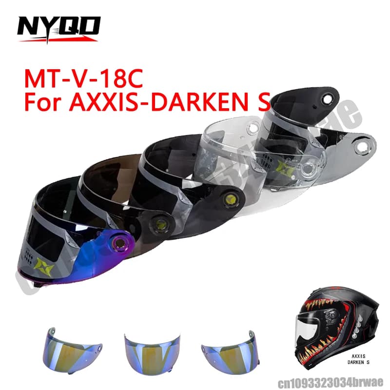 Lente visiera per casco moto MT-V-18C per AXXIS DARKENS Lente per casco Accessori originali Scudo Capacete De Moto Capacetes